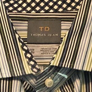 XXL Thomas Dean reverse cuff dress shirt